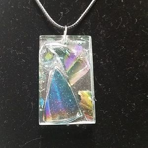 Shattered glass pendant
